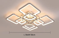 Plafonnier "Architecture" – Design Contemporain à Cadres Superposés Mes Luminaires