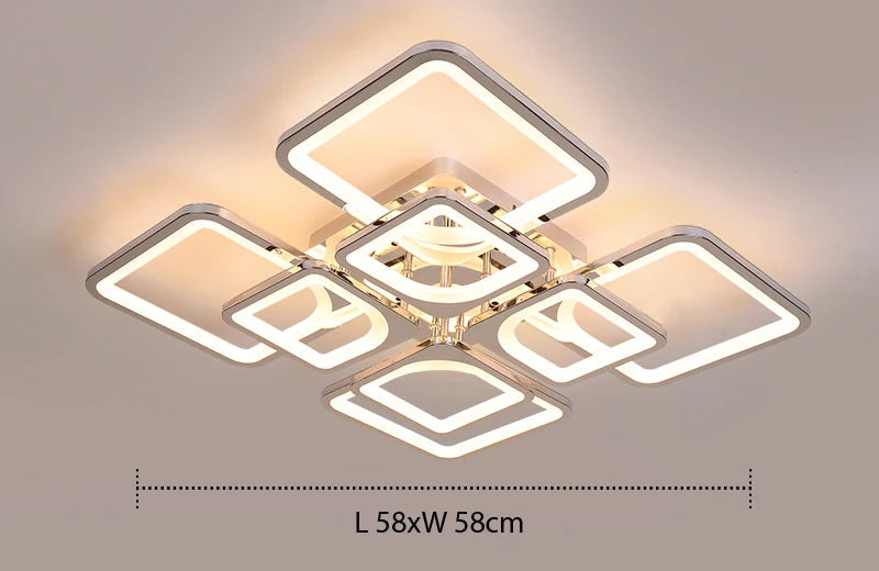 Plafonnier "Architecture" – Design Contemporain à Cadres Superposés Mes Luminaires