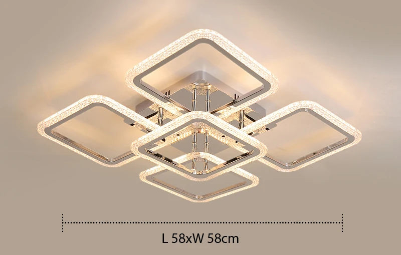 Plafonnier "Architecture" – Design Contemporain à Cadres Superposés Mes Luminaires