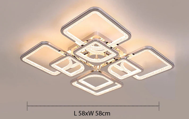 Plafonnier "Architecture" – Design Contemporain à Cadres Superposés Mes Luminaires