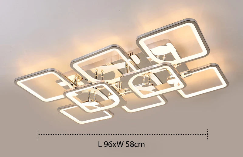 Plafonnier "Architecture" – Design Contemporain à Cadres Superposés Mes Luminaires