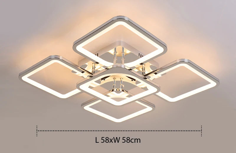 Plafonnier "Architecture" – Design Contemporain à Cadres Superposés Mes Luminaires