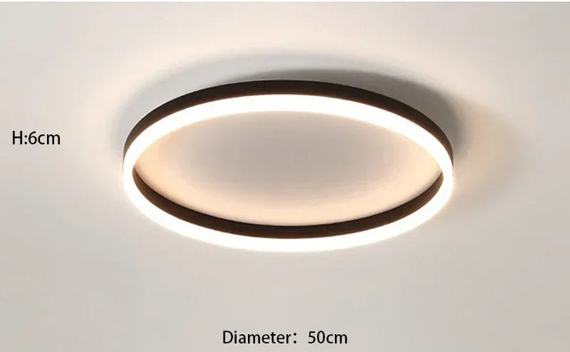 Plafonnier "Eclipse" – Anneau de Lumière LED à Diffusion Douce Mes Luminaires
