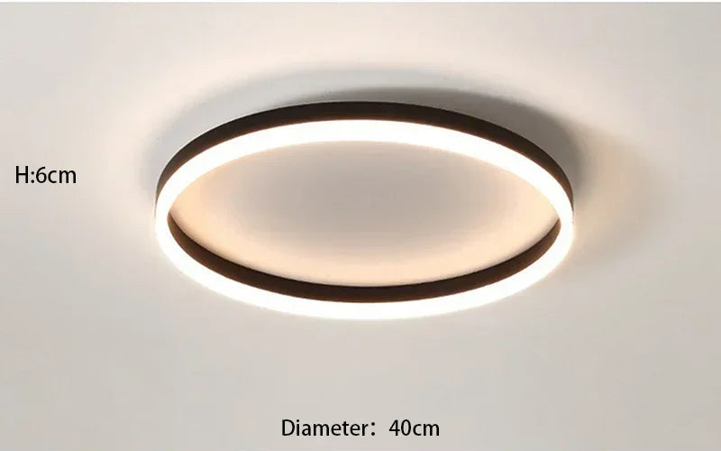 Plafonnier "Eclipse" – Anneau de Lumière LED à Diffusion Douce Mes Luminaires