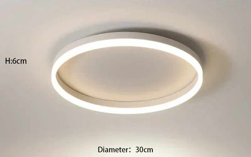 Plafonnier "Eclipse" – Anneau de Lumière LED à Diffusion Douce Mes Luminaires