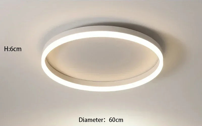 Plafonnier "Eclipse" – Anneau de Lumière LED à Diffusion Douce Mes Luminaires