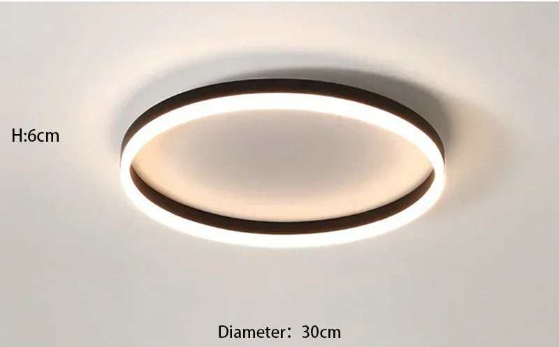 Plafonnier "Eclipse" – Anneau de Lumière LED à Diffusion Douce Mes Luminaires