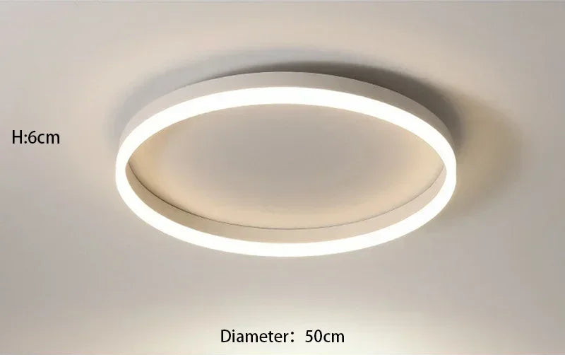 Plafonnier "Eclipse" – Anneau de Lumière LED à Diffusion Douce Mes Luminaires