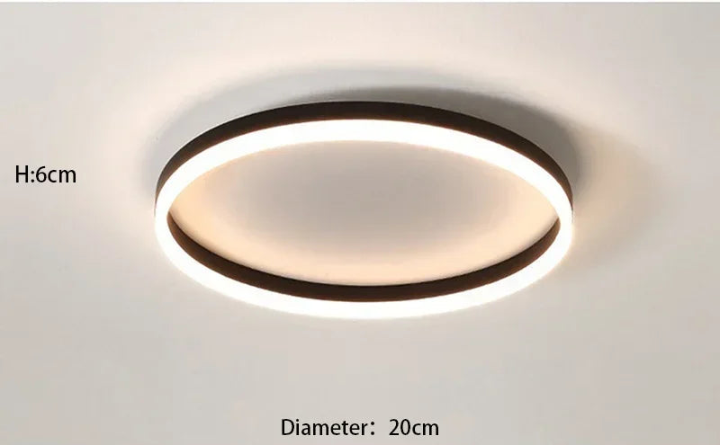 Plafonnier "Eclipse" – Anneau de Lumière LED à Diffusion Douce Mes Luminaires