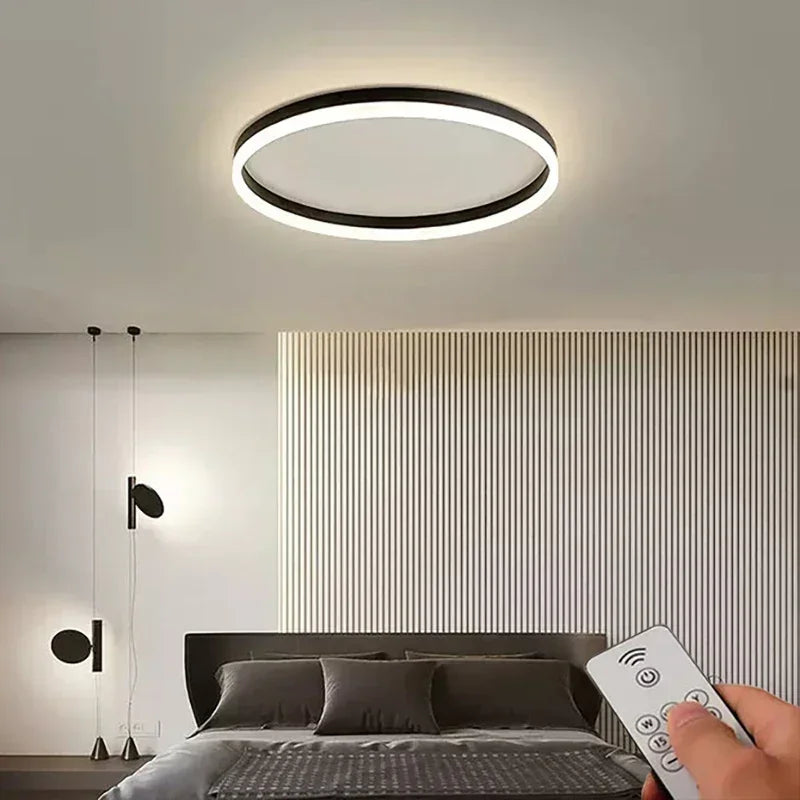 Plafonnier "Eclipse" – Anneau de Lumière LED à Diffusion Douce Mes Luminaires