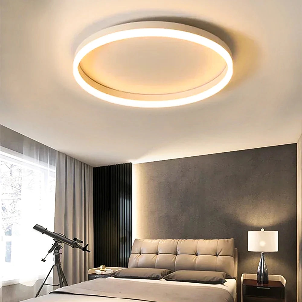 Plafonnier "Eclipse" – Anneau de Lumière LED à Diffusion Douce Mes Luminaires
