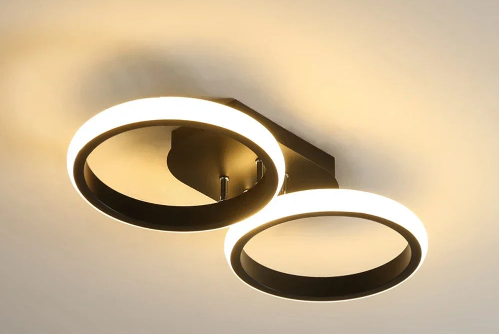 Plafonnier "Eclipse" – Structure d'Anneaux Lumineux Design Mes Luminaires