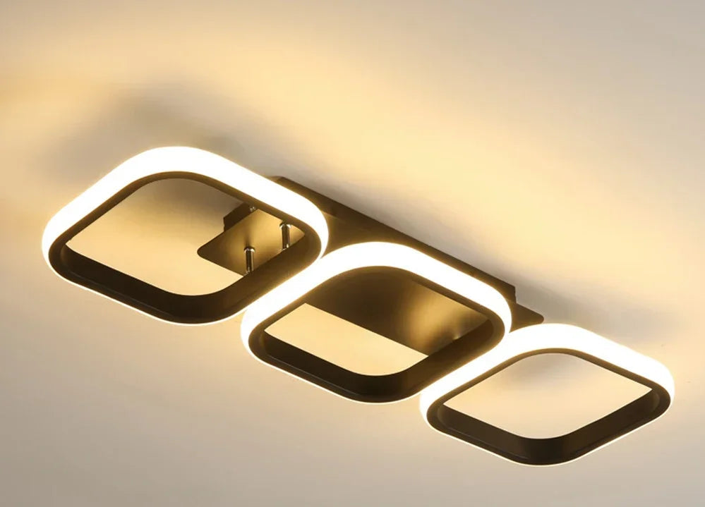 Plafonnier "Eclipse" – Structure d'Anneaux Lumineux Design Mes Luminaires