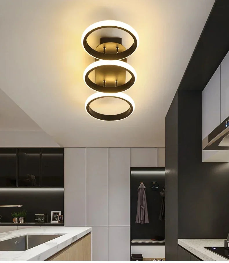 Plafonnier "Eclipse" – Structure d'Anneaux Lumineux Design Mes Luminaires
