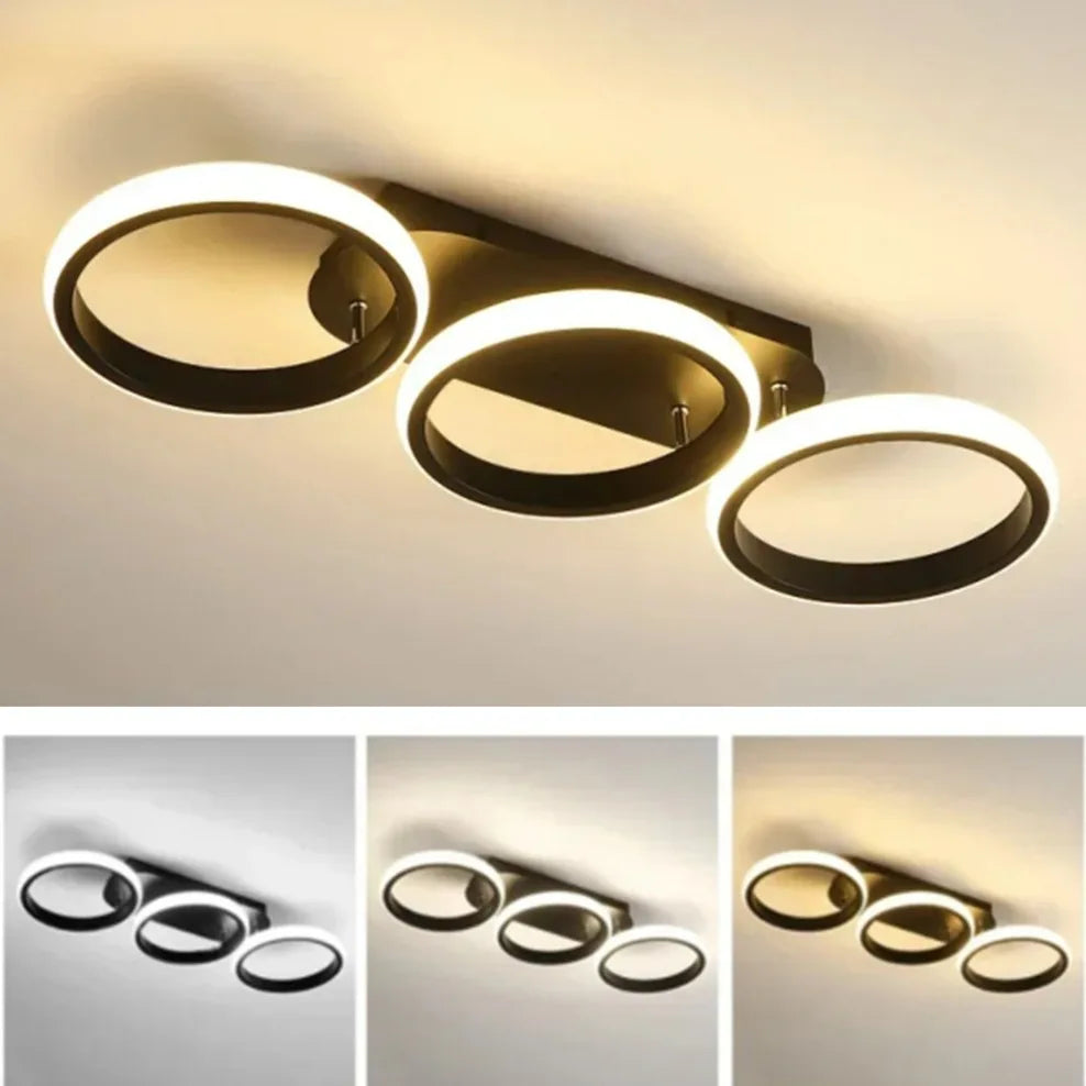 Plafonnier "Eclipse" – Structure d'Anneaux Lumineux Design Mes Luminaires