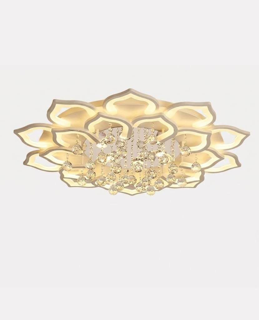 Plafonnier "Éclosion" – Lustre Moderne aux Pétales Lumineux Mes Luminaires