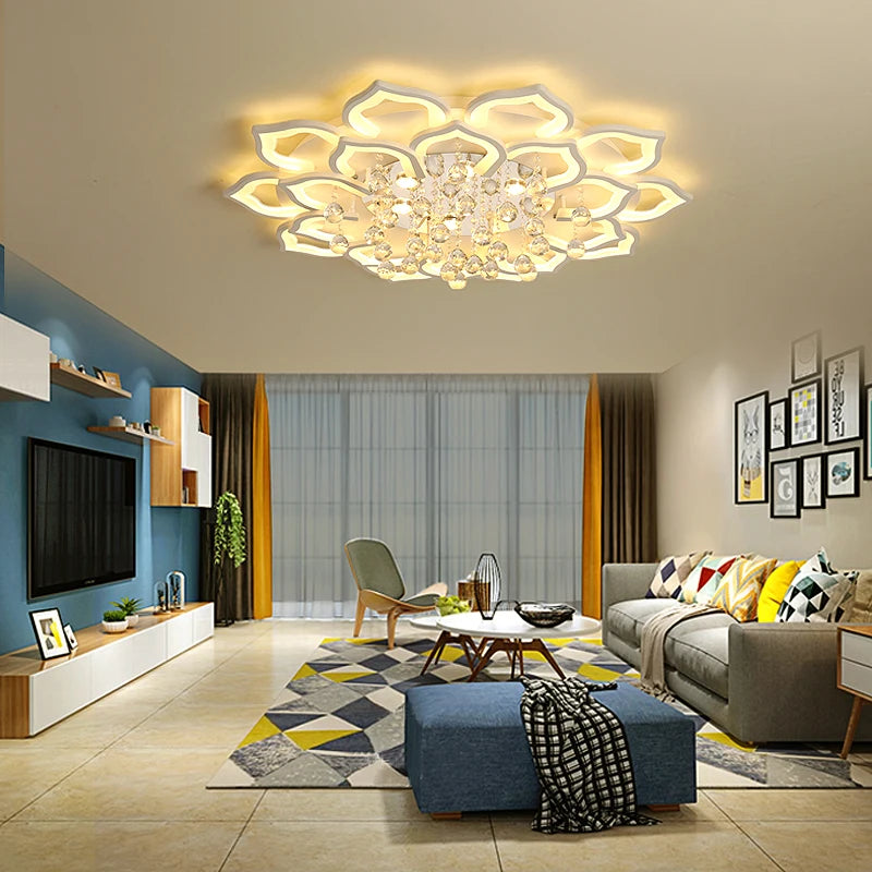 Plafonnier "Éclosion" – Lustre Moderne aux Pétales Lumineux Mes Luminaires