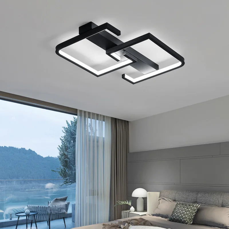Plafonnier Géométrique Extra-Plat – Intensité Réglable Loft Mes Luminaires