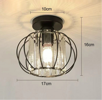 Plafonnier "Majesty" – Luminaire Royal avec Cage Dorée et Cristaux Mes Luminaires