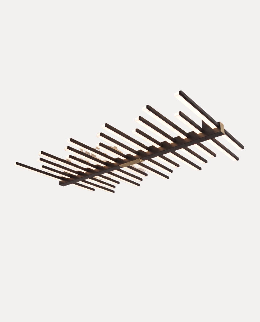 Plafonnier Minimaliste "Horizon" – Luminaire de Plafond Multi-Barres LED Mes Luminaires