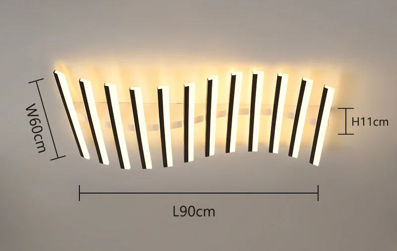 Plafonnier Minimaliste "Horizon" – Luminaire de Plafond Multi-Barres LED Mes Luminaires