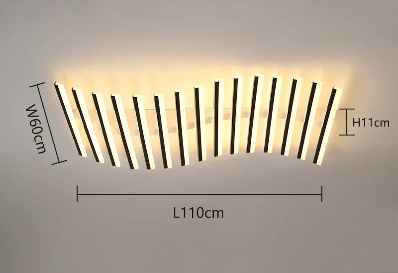 Plafonnier Minimaliste "Horizon" – Luminaire de Plafond Multi-Barres LED Mes Luminaires