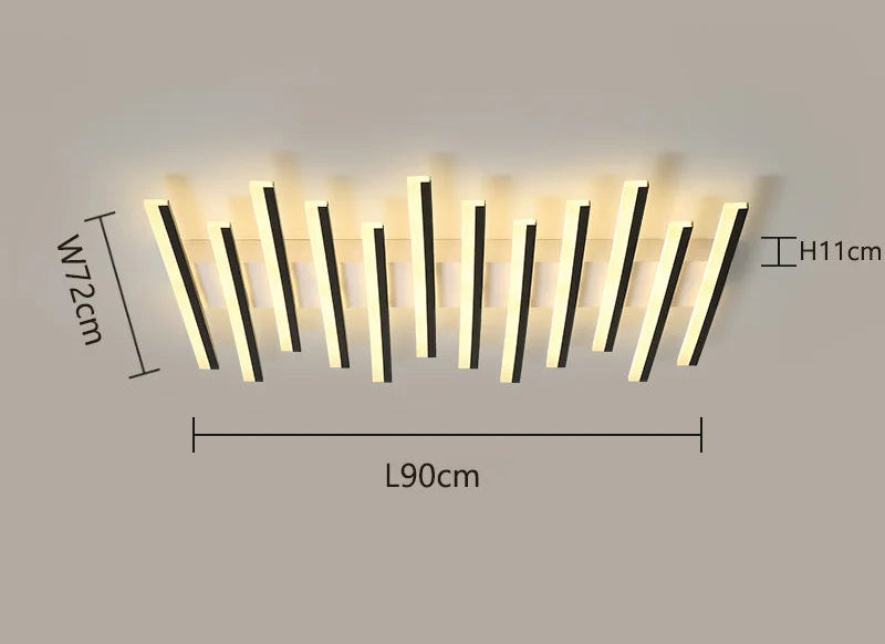 Plafonnier Minimaliste "Horizon" – Luminaire de Plafond Multi-Barres LED Mes Luminaires
