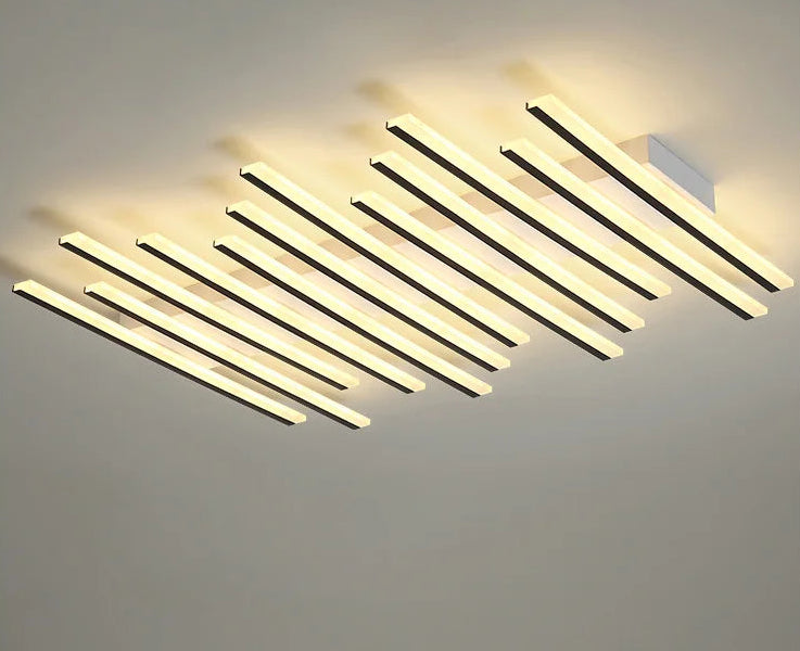 Plafonnier Minimaliste "Horizon" – Luminaire de Plafond Multi-Barres LED Mes Luminaires
