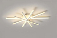 Plafonnier Multi-branches "Octave" – Luminaire Linéaire Ajustable Noir et Or Mes Luminaires