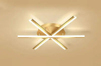 Plafonnier Multi-branches "Octave" – Luminaire Linéaire Ajustable Noir et Or Mes Luminaires