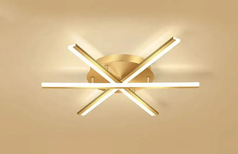 Plafonnier Multi-branches "Octave" – Luminaire Linéaire Ajustable Noir et Or Mes Luminaires