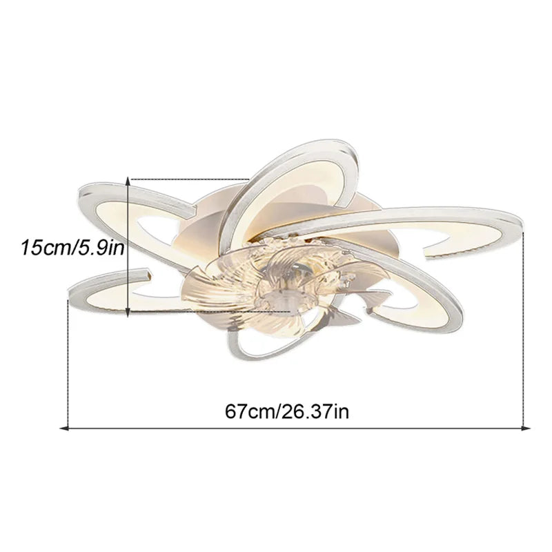 Plafonnier Ventilateur "Lotus Air" – LED Design Moderne Mes Luminaires