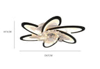 Plafonnier Ventilateur "Lotus Air" – LED Design Moderne Mes Luminaires