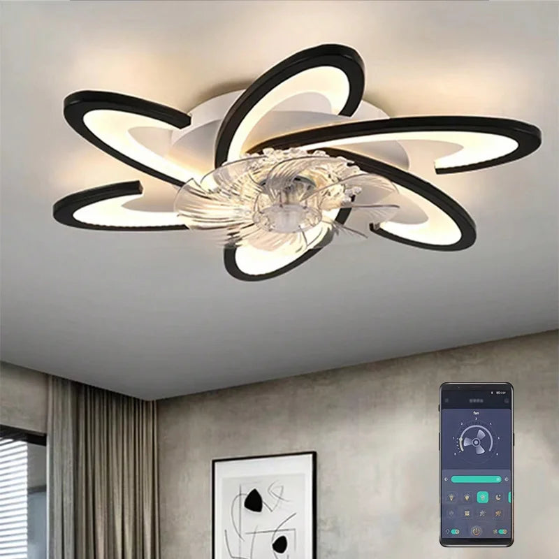 Plafonnier Ventilateur "Lotus Air" – LED Design Moderne Mes Luminaires