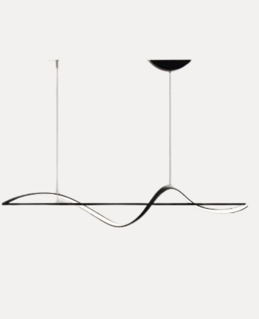 Suspension LED Design Vague et Ligne – Lustre Linéaire Mes Luminaires