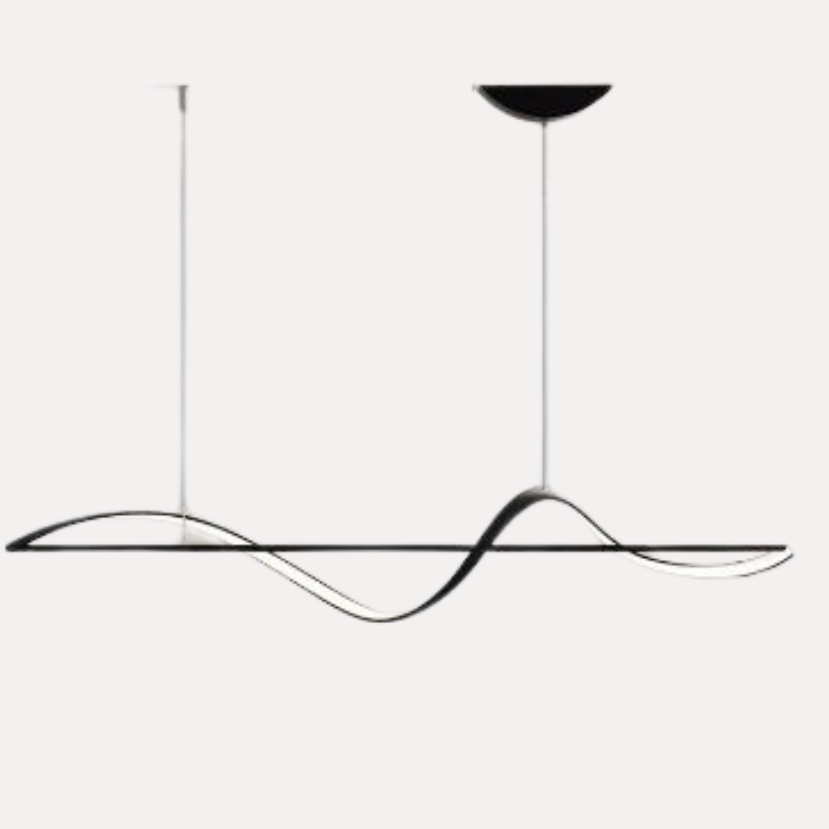 Suspension LED Design Vague et Ligne – Lustre Linéaire Mes Luminaires
