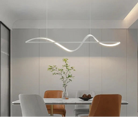 Suspension LED Design Vague et Ligne – Lustre Linéaire Mes Luminaires