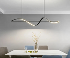 Suspension LED Design Vague et Ligne – Lustre Linéaire Mes Luminaires