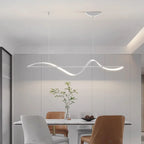 Suspension LED Design Vague et Ligne – Lustre Linéaire Mes Luminaires