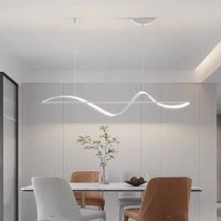 Suspension LED Design Vague et Ligne – Lustre Linéaire Mes Luminaires