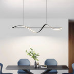 Suspension LED Design Vague et Ligne – Lustre Linéaire Mes Luminaires