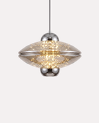 Suspension LED Effet Luciole – Luminaire Verre Fumé Mes Luminaires