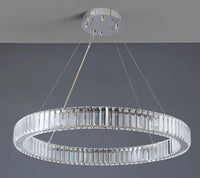 Suspension LED "Halo Gold" – Lustre Circulaire Moderne en Alliage Mes Luminaires