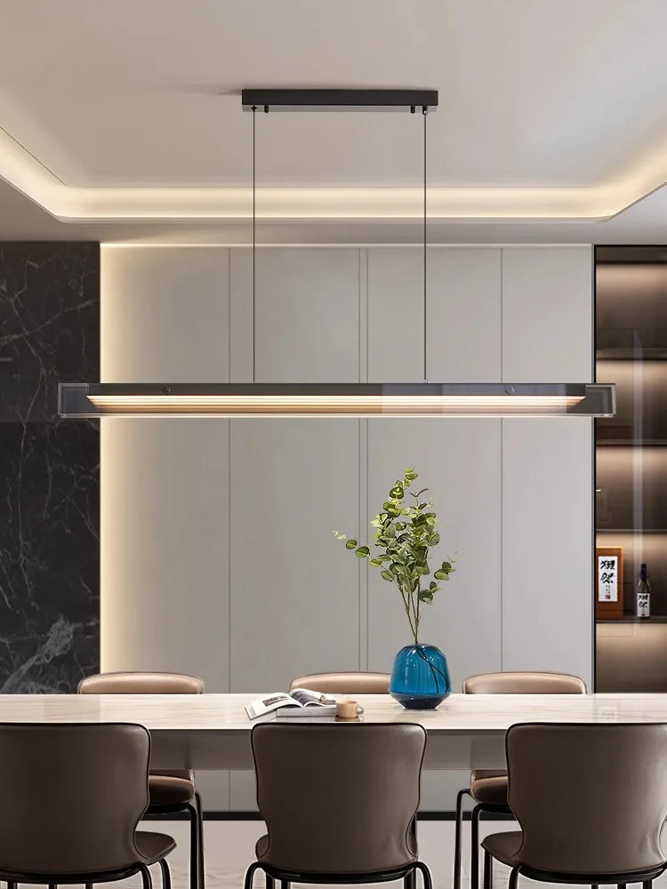 Suspension LED Linéaire "Parallel" – Luminaire Design pour Îlot de Cuisine Mes Luminaires