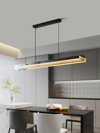 Suspension LED Linéaire "Parallel" – Luminaire Design pour Îlot de Cuisine Mes Luminaires