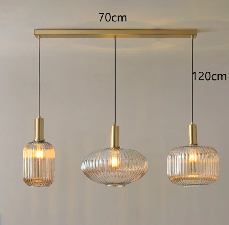 Suspension Triple "Bistro" – Luminaire Îlot de Cuisine Mes Luminaires