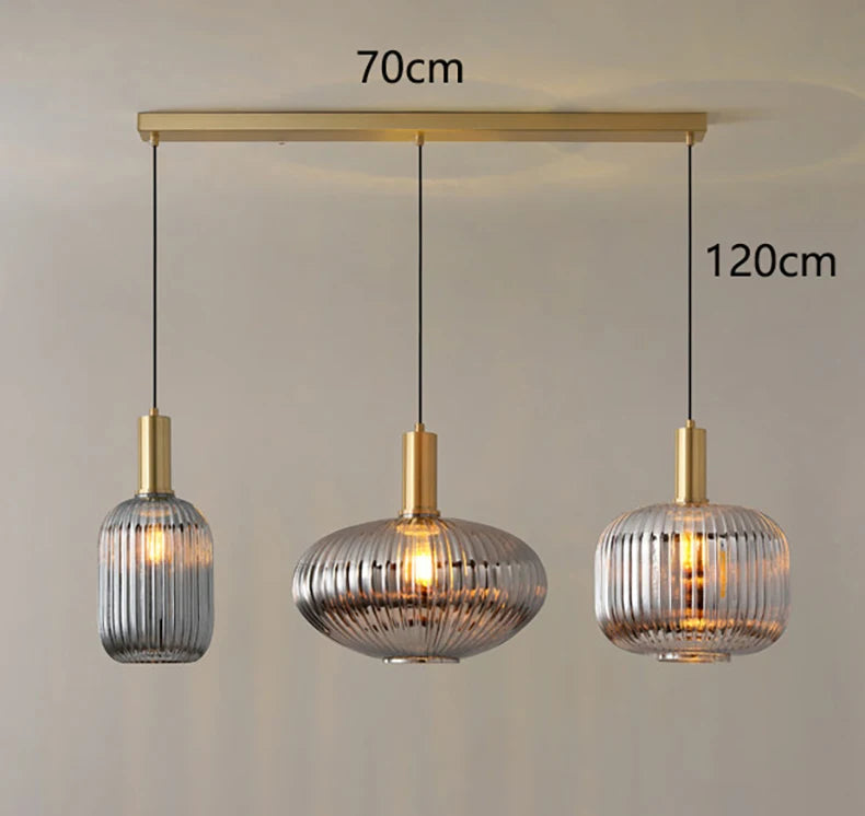 Suspension Triple "Bistro" – Luminaire Îlot de Cuisine Mes Luminaires