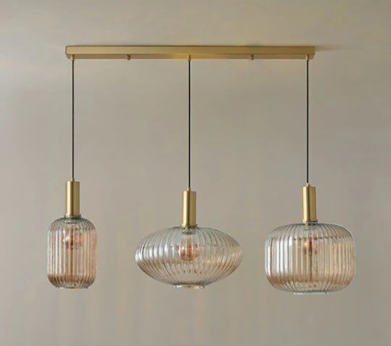 Suspension Triple "Bistro" – Luminaire Îlot de Cuisine Mes Luminaires
