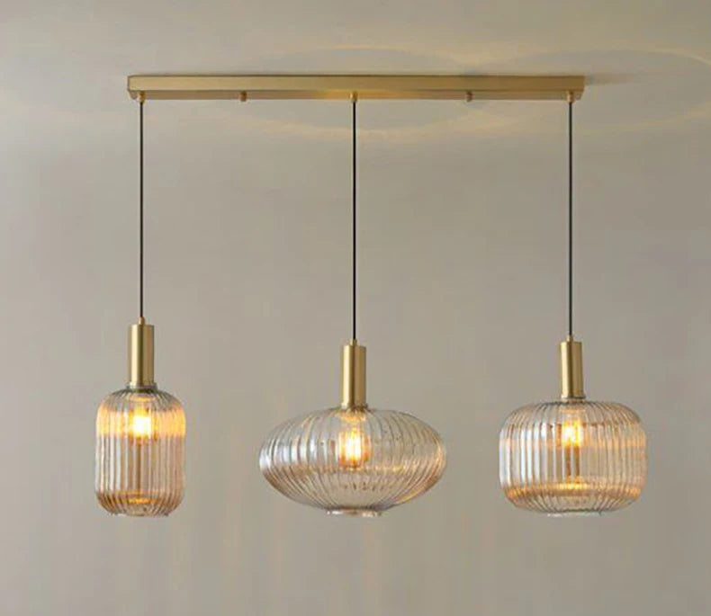 Suspension Triple "Bistro" – Luminaire Îlot de Cuisine Mes Luminaires