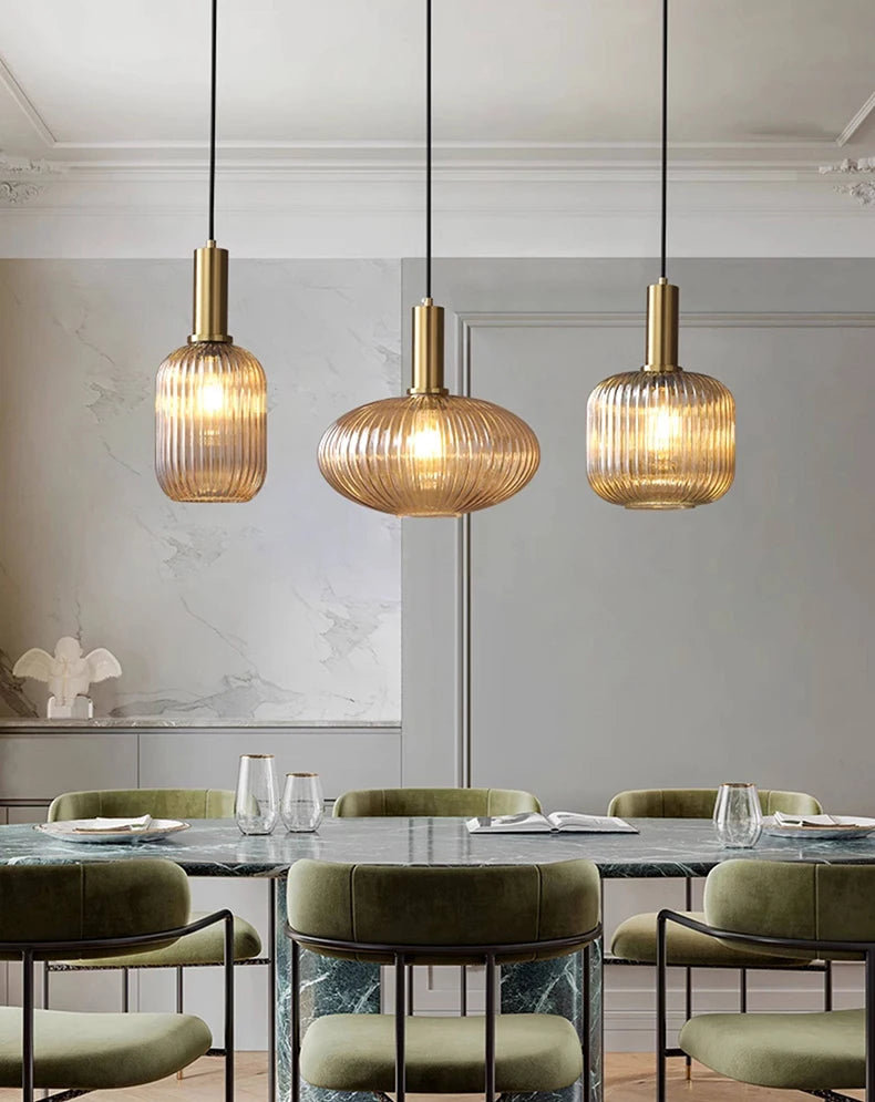 Suspension Triple "Bistro" – Luminaire Îlot de Cuisine Mes Luminaires